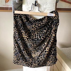 Brand new Soaked in Luxury leopard skirt
